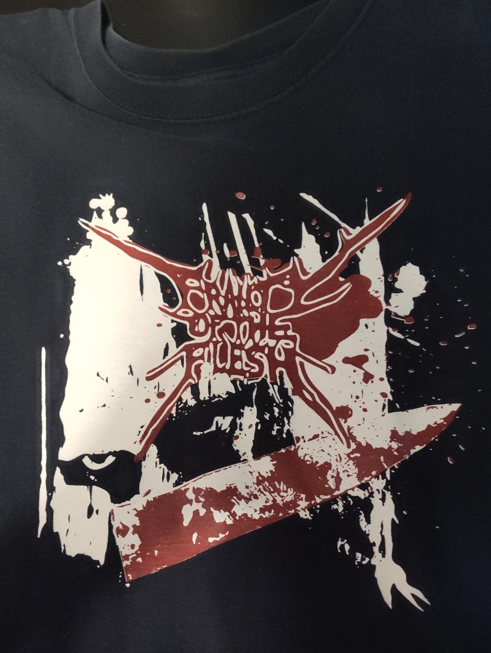 Flesh Abstract Splatter Print Mens Short Sleeve T-shirt